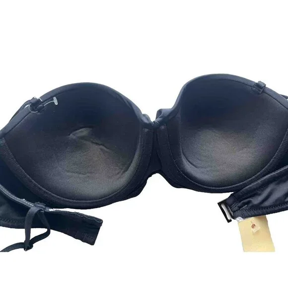 Roxy Junior's Women's Black Beach Classic Underwire Bikini Swim Top Size S - Picture 2 of 13